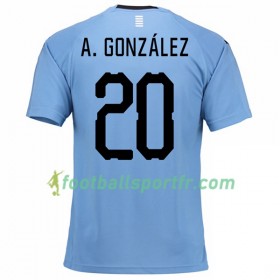 Tenue Uruguay A.Gonzalez 20 Domicile Coupe du monde 2018 Maillot de Foot